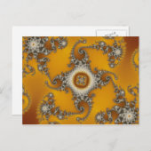 Tentakel-Fraktal Postkarte (Vorne/Hinten)