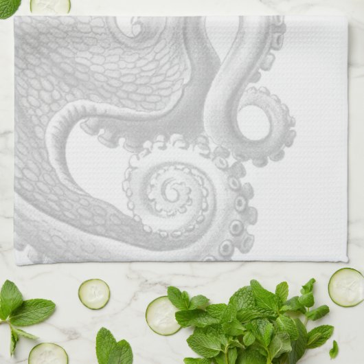 Tentakel-Handtuch Geschirrtuch (Gefaltet)