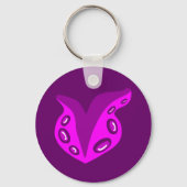 Tentakel-Herz Schlüsselanhänger (Vorderseite)