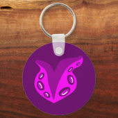 Tentakel-Herz Schlüsselanhänger (Vorderseite)