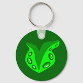 Tentakel-Herz Schlüsselanhänger (Vorderseite)