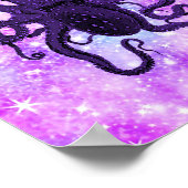 Tentakel in Tinte Poster (Ecke)