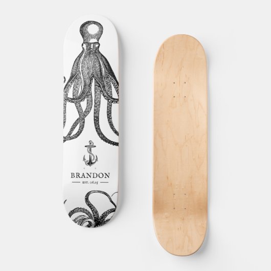 Tentakel | Octopus-Thema Skateboard (Vorderseite)
