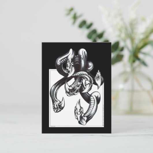 Tentakel Postkarte (Stehend Vorderseite)