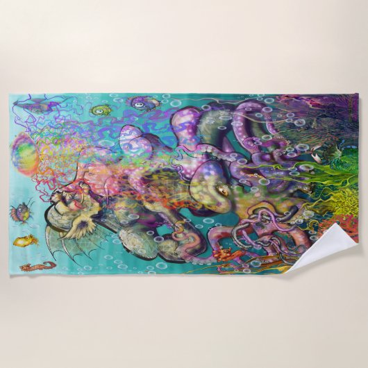 Tentakel Strandtuch (Vorderseite)