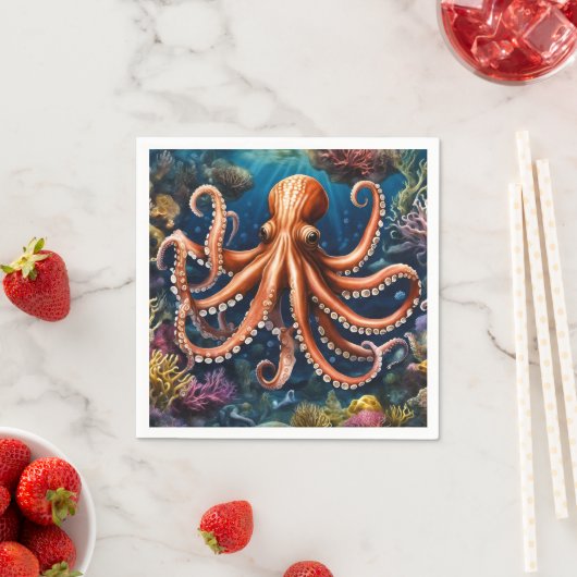 Tentakel Tiefsee Serviette (Beispiel)