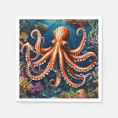 Tentakel Tiefsee Serviette (Vorderseite)