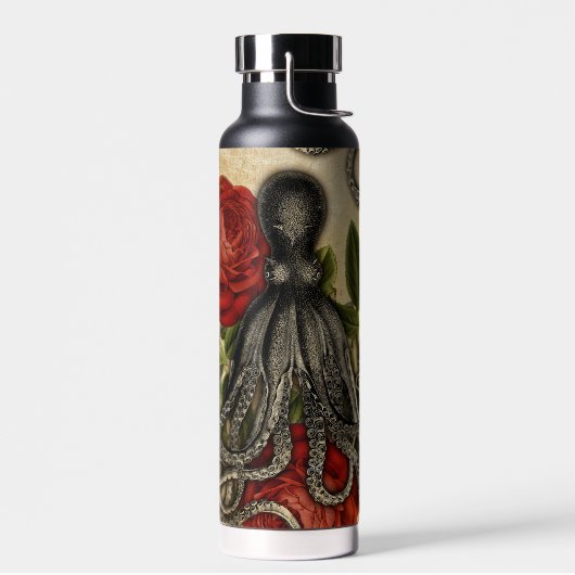 Tentakel und Rose Trinkflasche (Links)
