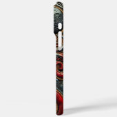 Tentakel wirbeln: Oktopus im Fokus Case-Mate iPhone Hülle (Rückseite / Links)