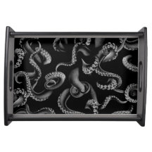 Tentakeln aus schwarzem Oktopus für Rollfächer