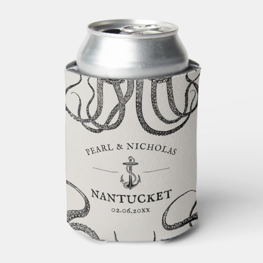 Tentakeln der Liebe | Octopus Themed Beach Tan Dosenkühler (Kanne Vorderseite)