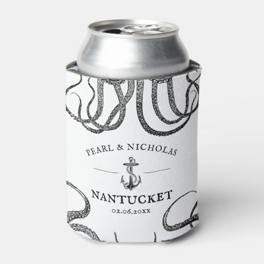 Tentakeln der Liebe | Themed Beach Octopus Dosenkühler (Kanne Vorderseite)