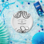 Tentakeln der Liebe | Themed Beach Octopus Pappteller (Party)