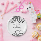 Tentakeln der Liebe | Themed Beach Octopus Pappteller (Party)