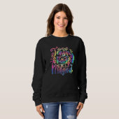 Tenth Grade Is Magical Unicorn Tie Dye Back To Sch Sweatshirt (Vorne ganz)