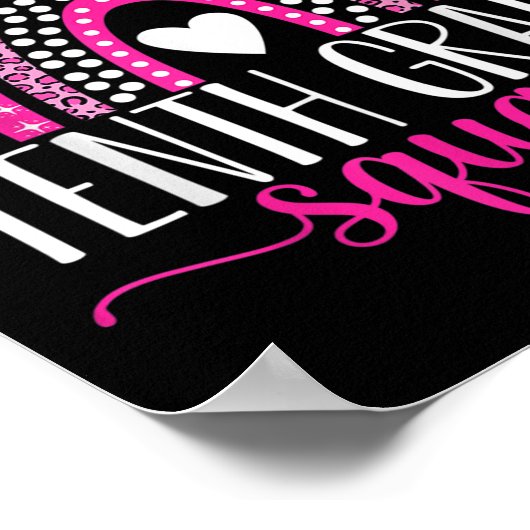 Tenth Grade Squad Team 10th Grade Teacher Back To  Poster (Ecke)