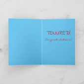 Tenure Glückwunsch (Ich denke, daher bin ich... Karte (Innenseite)