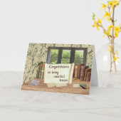 Tenure Glückwünsche Karte (Gelbe Blume)