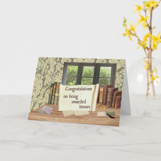 Tenure Glückwünsche Karte (Gelbe Blume)