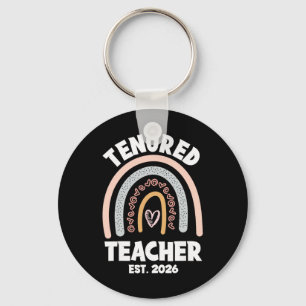 Tenured Teacher 2026 Frauen mit Tenure-Promotion S Schlüsselanhänger