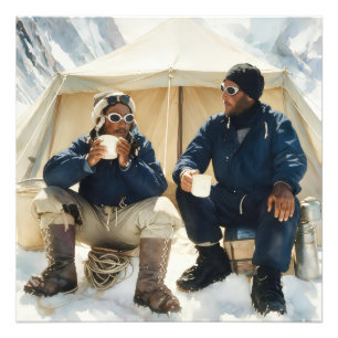 Tenzing Norgay Edmund Hillary beim Everest-Besiege Fotodruck