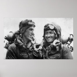 Tenzing Norgay Edmund Hillary Everest 1953 Poster