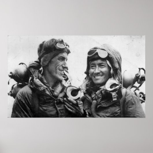Tenzing Norgay Edmund Hillary Everest 1953 Poster (Vorne)
