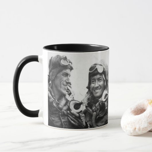 Tenzing Norgay Edmund Hillary Everest 1953 Tasse (Mit Donut)