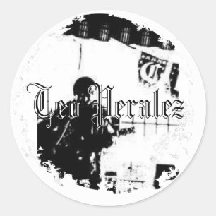 Teo Peralez - gestörte Round Stickers
