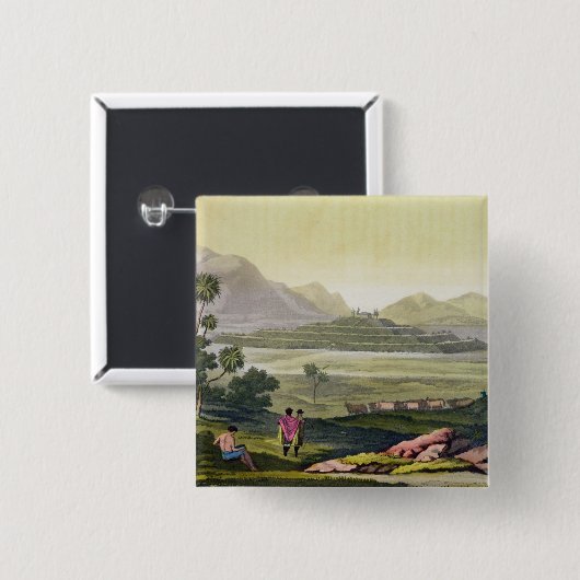 Teocalli, der große Tempel bei Tenochtitlan, Button (Vorne & Hinten)