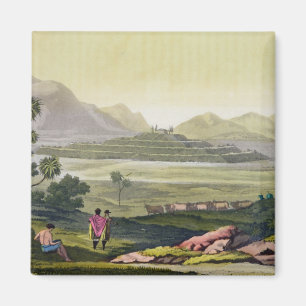 Teocalli, der große Tempel bei Tenochtitlan, Magnet