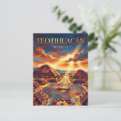 Teotihuacán Mexiko Postkarte (Stehend Vorderseite)