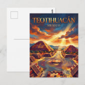 Teotihuacán Mexiko Postkarte (Vorne/Hinten)