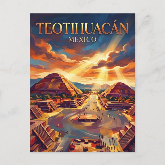 Teotihuacán Mexiko Postkarte (Vorderseite)