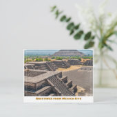 Teotihuacan Pyramids in Mexico City Postkarte (Stehend Vorderseite)
