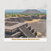 Teotihuacan Pyramids in Mexico City Postkarte (Vorderseite)