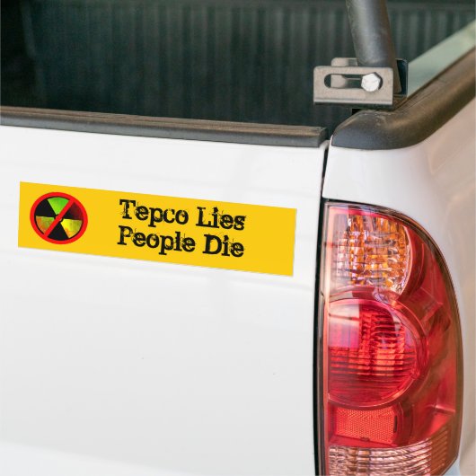 Tepco Lies People Die Custom Anti-Nuke-Aufkleber Autoaufkleber (Auf Lkw)