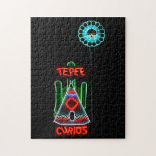 TePee Curios Neon-Schild, Route 66, Tucumcari, N.M Puzzle
