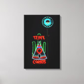Tepee Curios Neon Sign, Tucumcari, New Mexico Leinwanddruck (Vorderseite)
