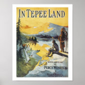 Tepee Land Vintag Art Poster (Vorne)