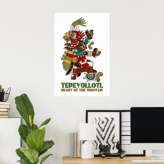 Tepeyollotl Poster (Heimbüro)