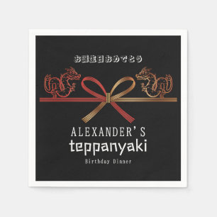 Teppanyaki BLK Japanischer Steakhouse Dragon Birth Serviette