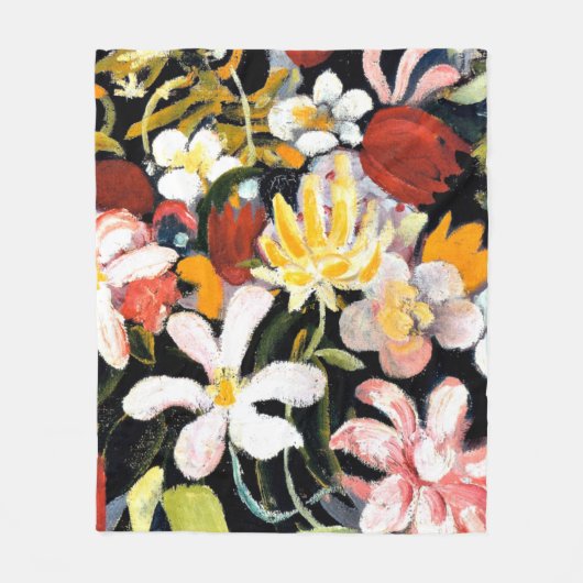 Teppich aus Blume Fleecedecke (Vorderseite)