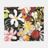 Teppich aus Blume Fleecedecke (Vorderseite (Horizontal))