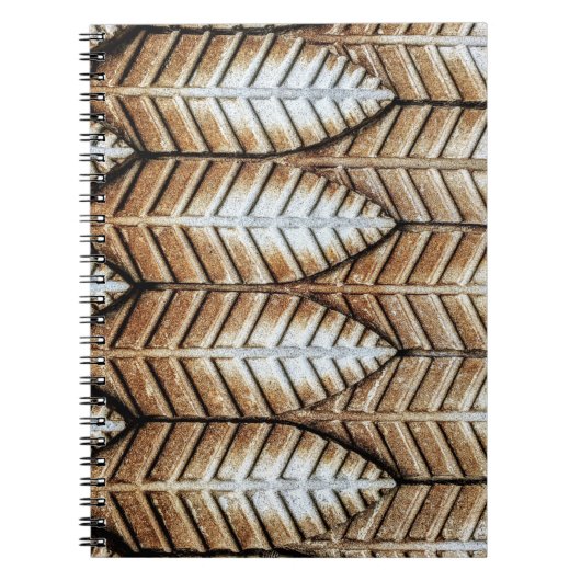 Teppich aus Braunblättern Notizblock (Vorderseite)