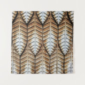 Teppich aus Braunblättern Wandteppich (Vorderseite (Horizontal))