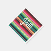 Teppich aus mexikanischem Fiesta mit Initails Hoch Serviette (Ecke)