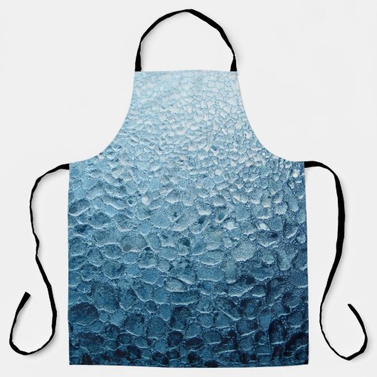 Teppich aus schwarzem und grauem Blumenbereich Schürze (Vorderseite)
