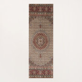 Teppich aus Vintag-persisch-türkischem Orientalisc Yogamatte (Rückseite)