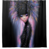 Teppich Cosmic Diva Stellar Glow Duschvorhang (Vorderseite)